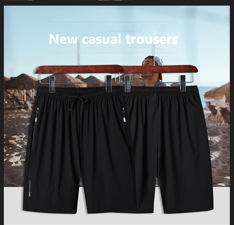 Men Summer Shorts Casual Running Sports Shorts with Zipper Pocket Male Korean Elastic Waist Lace Up Grey Straight Boys Plus Size, As pic
Men Summer Shorts Casual Running Sports Shorts with Zipper Pocket Male Korean Elastic Waist Lace Up Grey Straight Boys Plus Size, As pic