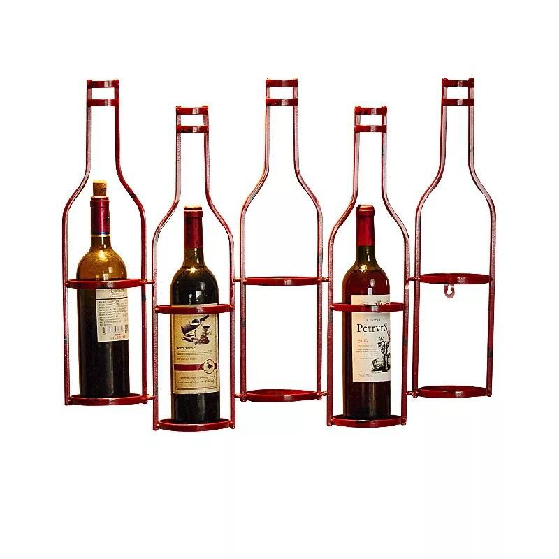 European-style holder Metal wine rack wall red wine rack wall hanging living room dining room bar cabinet bottle