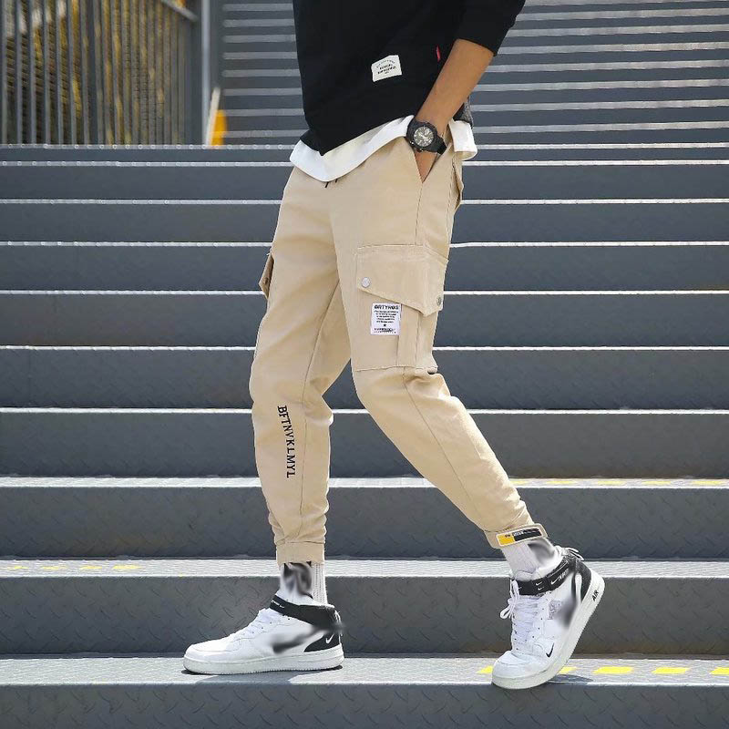Januarysnow Brand Designer Men Fashion Sporty Pants For Hiphop Causal Runnings Pants High Street Jogger Pants New Pocket Trousers