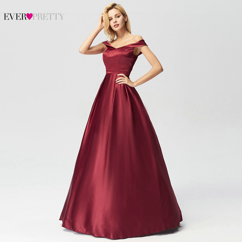 Evening Dresses Long 2019 Ever Pretty Elegant A-line Burgundy Off-Shoulder Sleeveless New Arrival Special Wedding Occasion Gowns, Red
Evening Dresses Long 2019 Ever Pretty Elegant A-line Burgundy Off-Shoulder Sleeveless New Arrival Special Wedding Occasion Gowns, Red