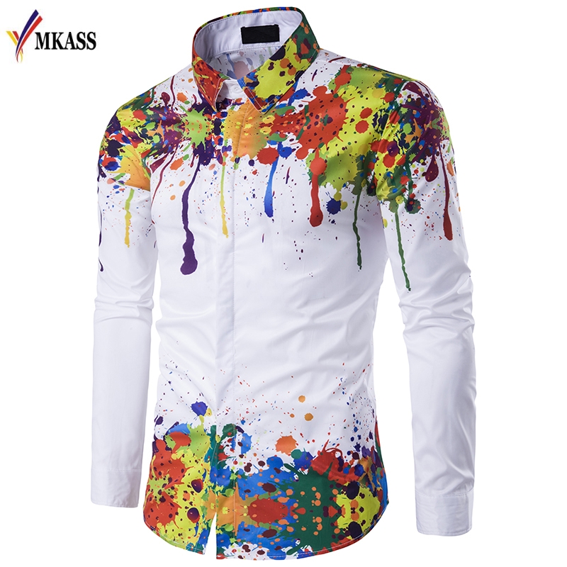 2017 Hot Sale Spring Autumn Features Print Shirts Men Casual 3D Shirt Long Sleeve Casual Slim Fit Men Shirts, White
2017 Hot Sale Spring Autumn Features Print Shirts Men Casual 3D Shirt Long Sleeve Casual Slim Fit Men Shirts, White