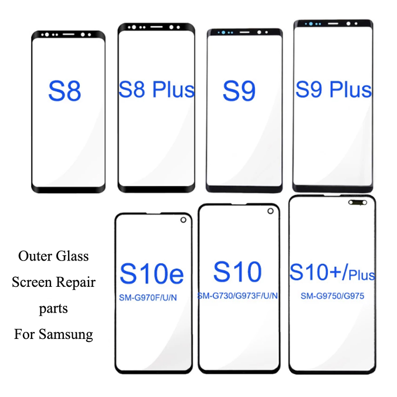 2pcs/lot Front Outer Screen Glass Lens Replacement For Samsung Galaxy S10 Plus S10E S9 S8 Plus Note 8 9 Screen LCD Glass
2pcs/lot Front Outer Screen Glass Lens Replacement For Samsung Galaxy S10 Plus S10E S9 S8 Plus Note 8 9 Screen LCD Glass
