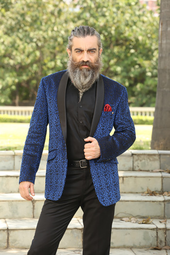 Gentlemen Fashion Groom Wear For Wedding Royal Blue Shawl Lapel Men Blazer Only One Jacket Custom Made