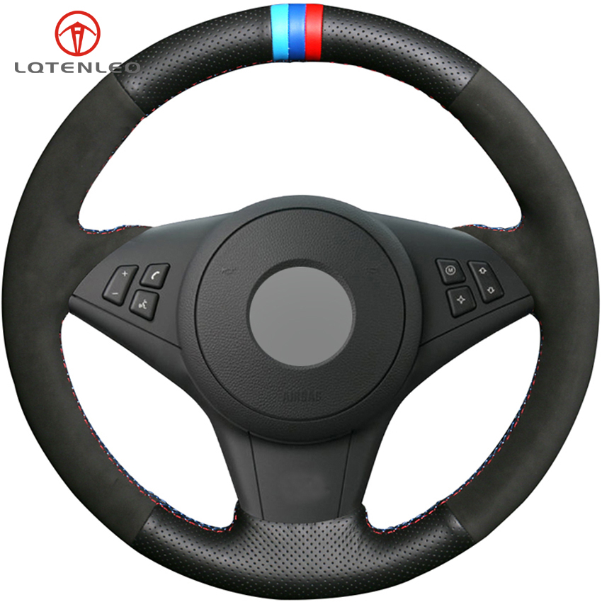 Black Genuine Leather Suede Car Steering Wheel Cover for BMW E60 E61 530d 545i 550i E63 E64 630i 645Ci 650i 2003-2010
Black Genuine Leather Suede Car Steering Wheel Cover for BMW E60 E61 530d 545i 550i E63 E64 630i 645Ci 650i 2003-2010