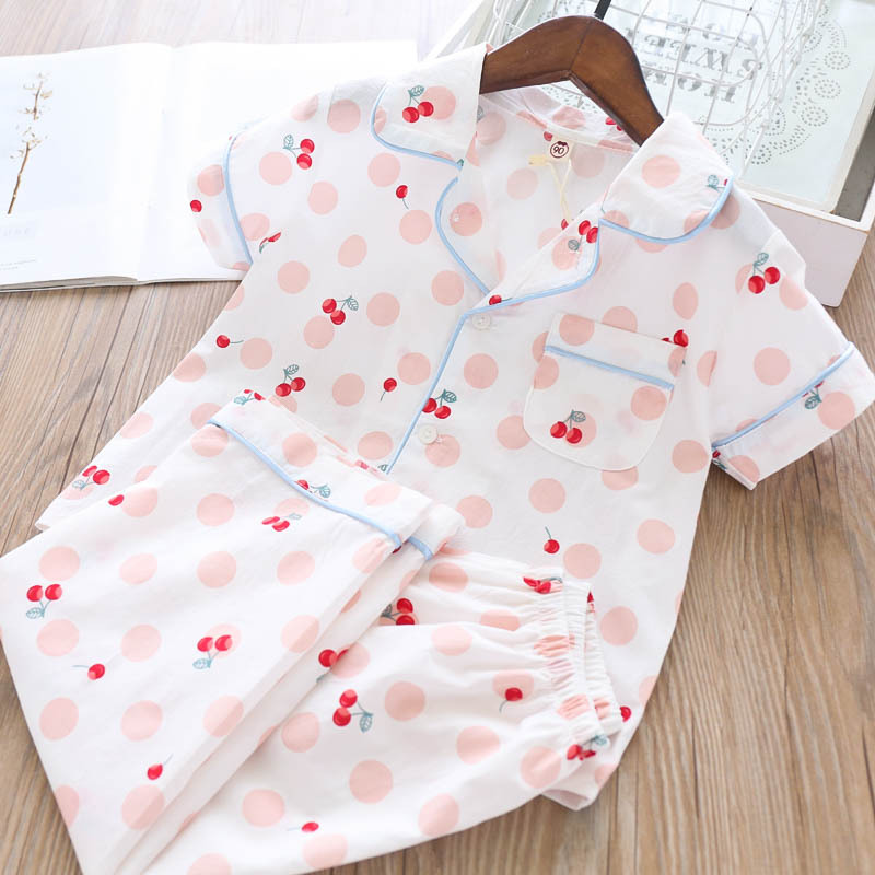 Girl Autumn Pajama Sets Sweet Princess Robes Clothes Kids Cherry Pattern Tops and Pants 2Pcs Sleepwear Clothing, Ah1030 green
Girl Autumn Pajama Sets Sweet Princess Robes Clothes Kids Cherry Pattern Tops and Pants 2Pcs Sleepwear Clothing, Ah1030 green