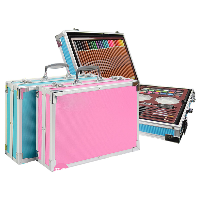145/150/168/208 PCS Art Painting Set Colored Pencil Watercolor Pen Oil Pastel Crayon Drawing Tools Kit Supplies Gift Stationery
145/150/168/208 PCS Art Painting Set Colored Pencil Watercolor Pen Oil Pastel Crayon Drawing Tools Kit Supplies Gift Stationery