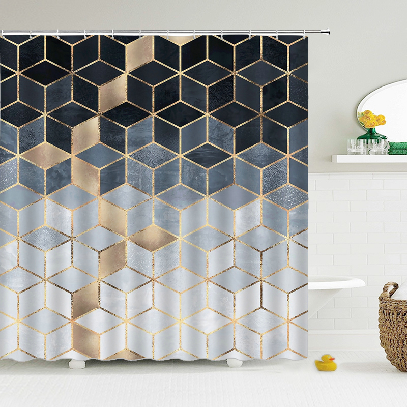 Geometric Pattern Bathroom Shower Curtain 3d Printing Bath Curtains High Quality Waterproof Cloth With Hooks Bath Curtain
Geometric Pattern Bathroom Shower Curtain 3d Printing Bath Curtains High Quality Waterproof Cloth With Hooks Bath Curtain