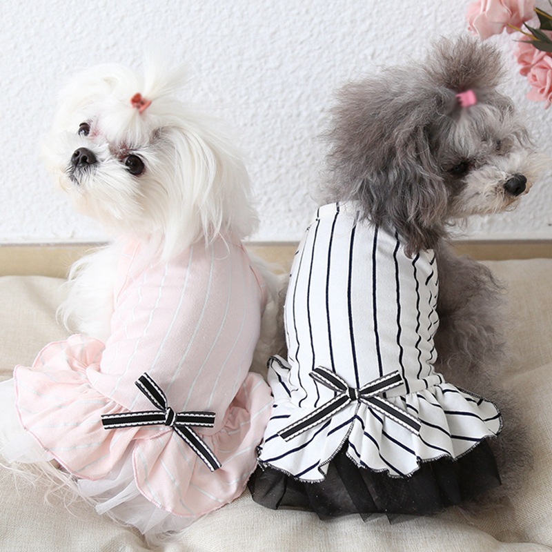 Fahion Summer Striped Pet Dog Dress Dog Clothes Spring Cotton Dresses For Small Medium Dogs Breathable Pet Skirt Gift, White
Fahion Summer Striped Pet Dog Dress Dog Clothes Spring Cotton Dresses For Small Medium Dogs Breathable Pet Skirt Gift, White