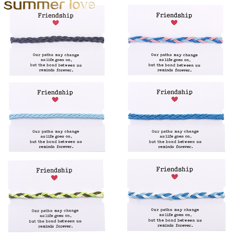 Bohemian Colorful Handmade Braided Rope Bracelets Adjustable Waterproof Wax Rope Chain Friendship Bracelet with Card for Men Women Jewelry
Bohemian Colorful Handmade Braided Rope Bracelets Adjustable Waterproof Wax Rope Chain Friendship Bracelet with Card for Men Women Jewelry
