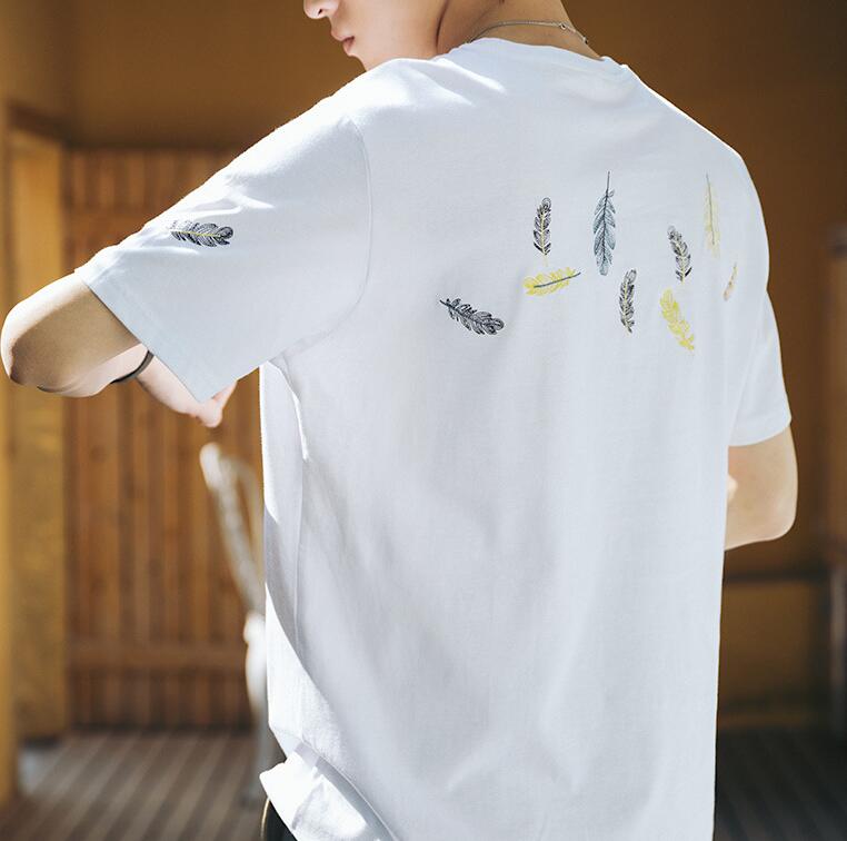 Mens Designer Shirt Summer Tops Casual T Shirts for Men Women Short Sleeve Shirt Brand Clothing Feather Embroidery Tees Crew Neck Tops, Black
Mens Designer Shirt Summer Tops Casual T Shirts for Men Women Short Sleeve Shirt Brand Clothing Feather Embroidery Tees Crew Neck Tops, Black