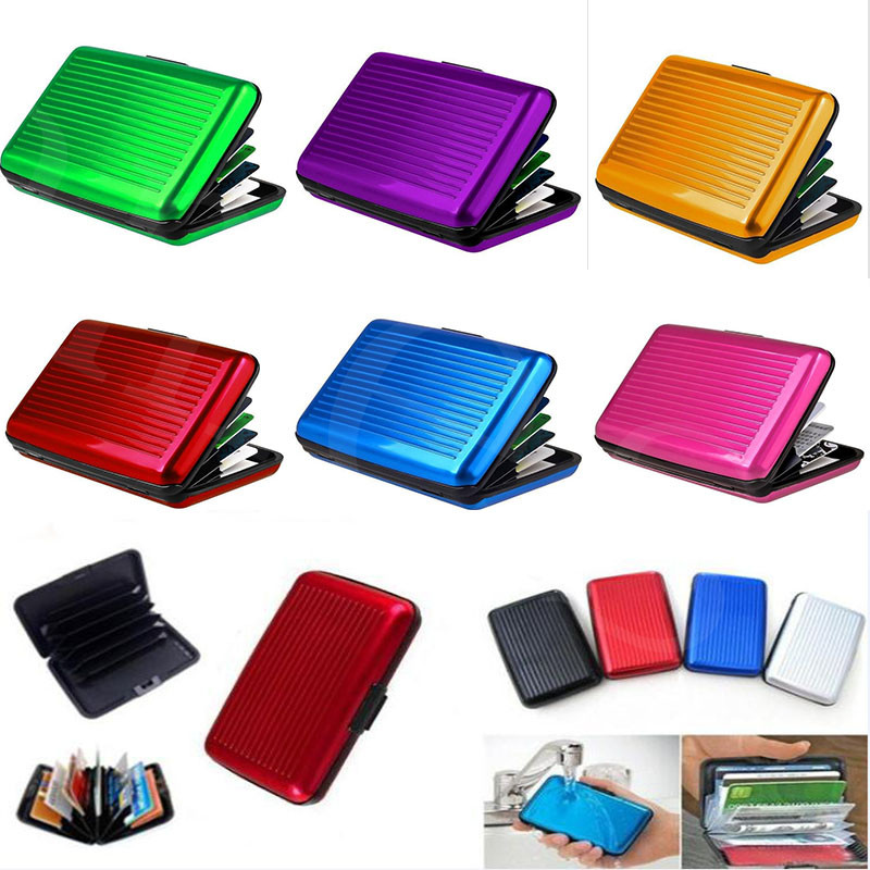 10 colors Aluminum Business ID Credit Card Wallet Waterproof RFID Card Holder Pocket Case Box fast shipping dc904, Brown;gray
10 colors Aluminum Business ID Credit Card Wallet Waterproof RFID Card Holder Pocket Case Box fast shipping dc904, Brown;gray