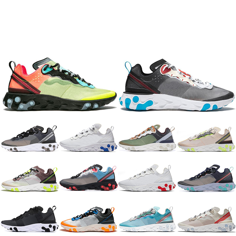 2021 React Element 87 55 Undercover Men Running Shoe Women Designer Sneakers Sports Mens Trainer Shoes Light Bone Royal Tint Sail, #color 3
2021 React Element 87 55 Undercover Men Running Shoe Women Designer Sneakers Sports Mens Trainer Shoes Light Bone Royal Tint Sail, #color 3