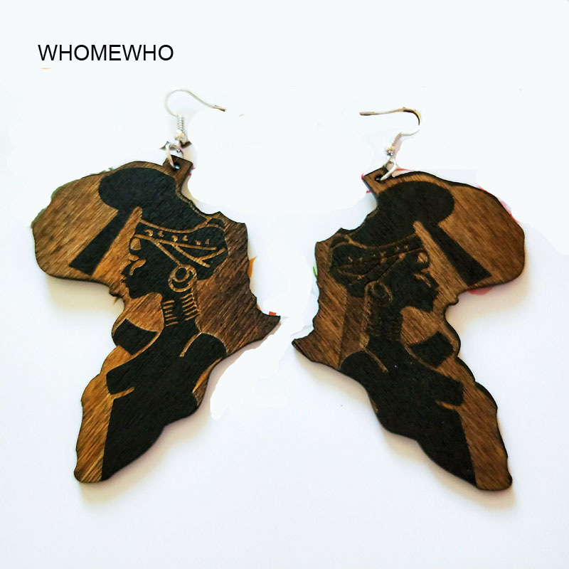 Brown Wood Africa Map Tribal Engraved Tropical Fashion Black Women Earring Vintage Retro Wooden African Hiphop Jewelry Accessory
Brown Wood Africa Map Tribal Engraved Tropical Fashion Black Women Earring Vintage Retro Wooden African Hiphop Jewelry Accessory