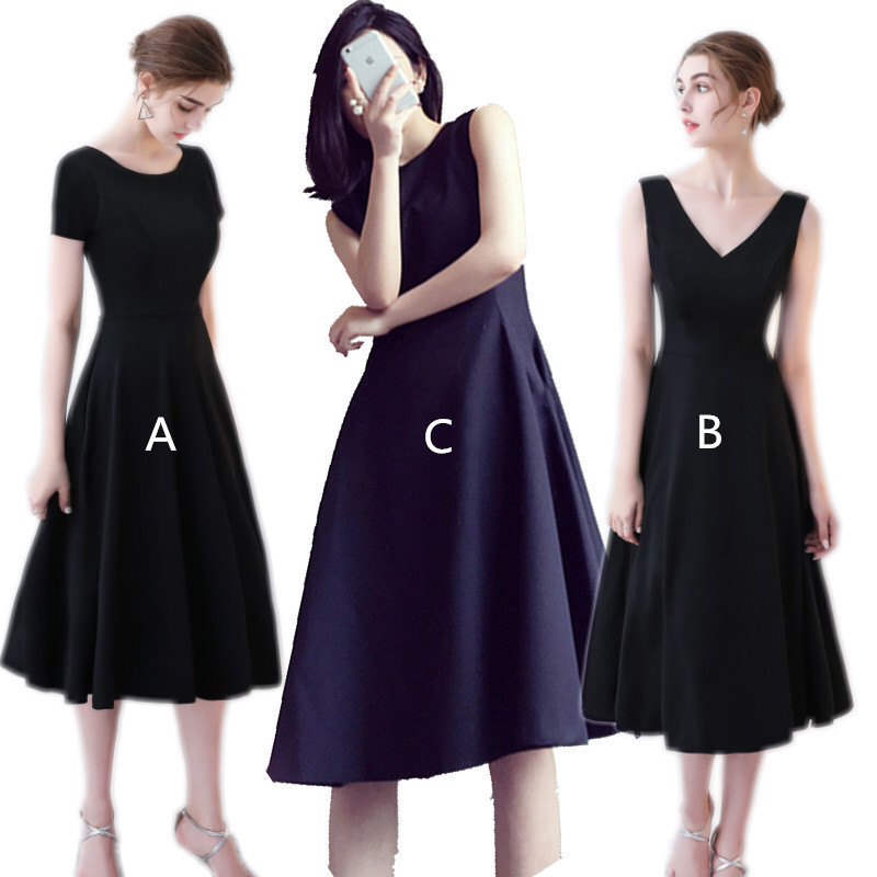 Elastic Satin Evening Dresses Tea Length Party Dress 2019 Black Navy Midi Evening Gowns vestido curto, Orange
Elastic Satin Evening Dresses Tea Length Party Dress 2019 Black Navy Midi Evening Gowns vestido curto, Orange