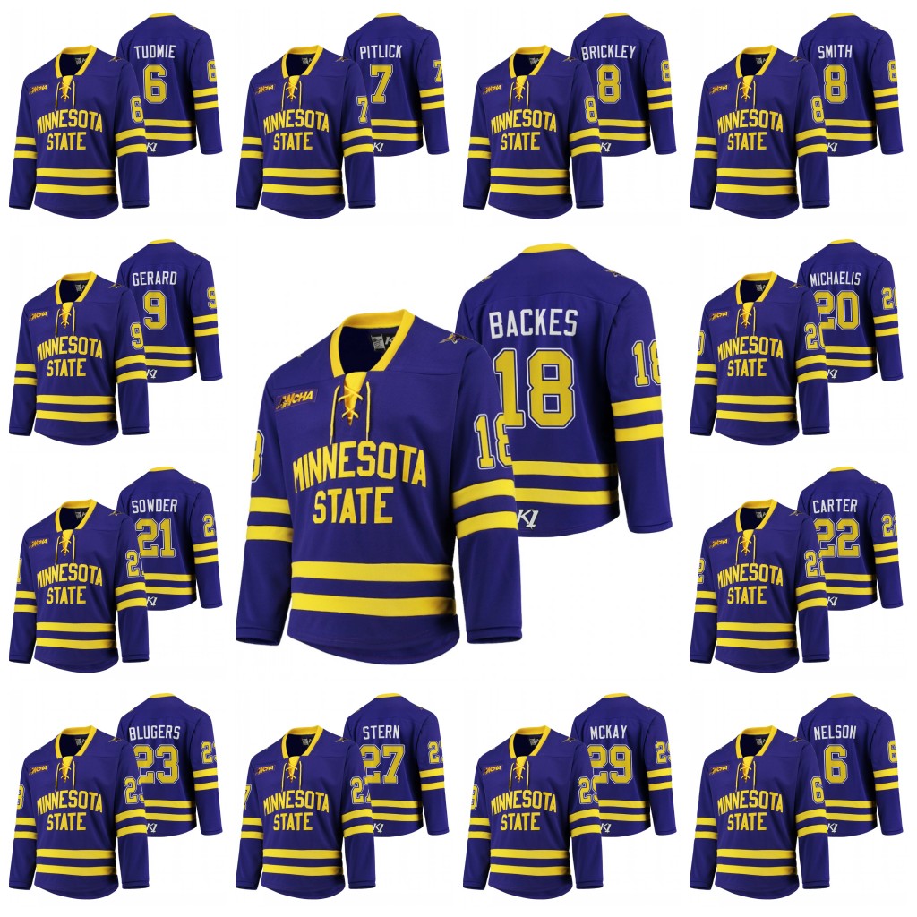 Minnesota State Mavericks NCAA College Hockey Jersey Parker Tuomie Tyler Pitlick Daniel Brickley Nathan Smith Charlie Gerard David Backes, Blue womens s-2xl
Minnesota State Mavericks NCAA College Hockey Jersey Parker Tuomie Tyler Pitlick Daniel Brickley Nathan Smith Charlie Gerard David Backes, Blue womens s-2xl