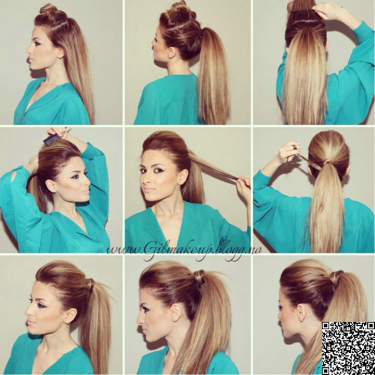 14" Natural Wavy Hairpieces for Women Hair Ponytail Clip in Extension Curly VIrgin human Pony Tail 27/613 two tone mixed