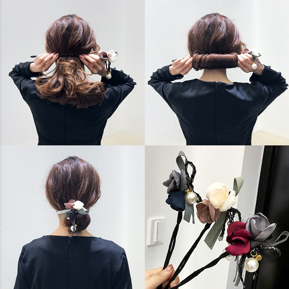New Fashion Women Elegant Flower Big Pearls Hair Curls Bun DIY Hair Style Donut Maker Ribbon Making Tool Accessories
New Fashion Women Elegant Flower Big Pearls Hair Curls Bun DIY Hair Style Donut Maker Ribbon Making Tool Accessories