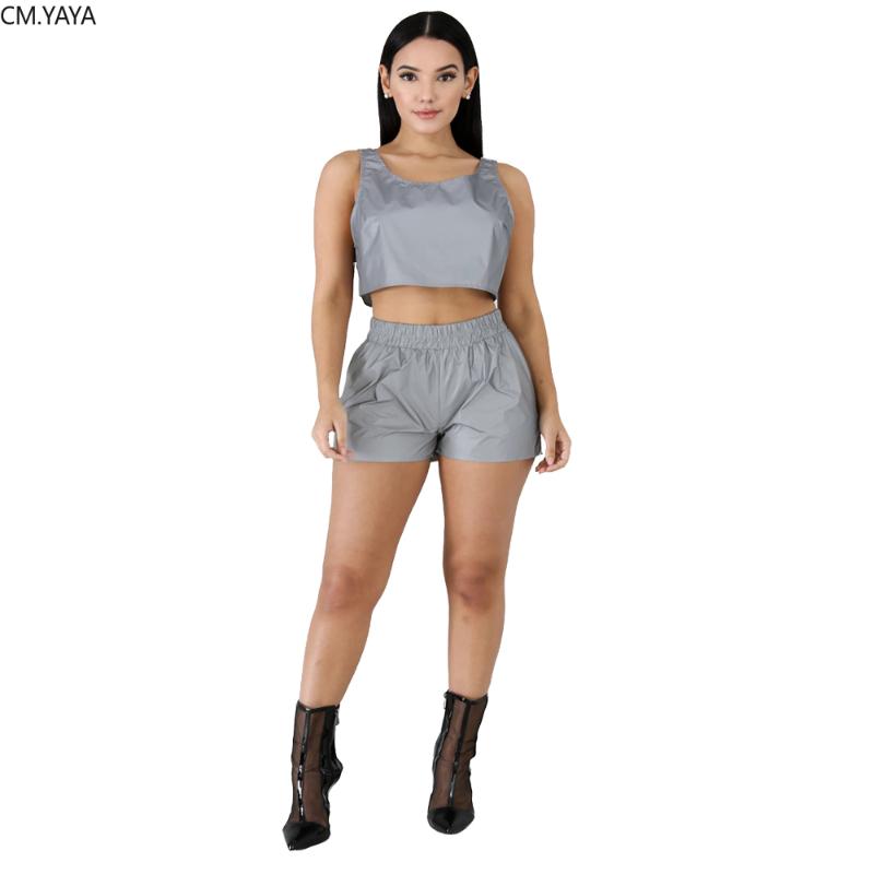 2020 Women Sets Summer Tracksuits Reflective Tops+Shorts Suit Two Piece Set Club Party Sportswear Street 2 Pcs Outfits GL142, Gray
2020 Women Sets Summer Tracksuits Reflective Tops+Shorts Suit Two Piece Set Club Party Sportswear Street 2 Pcs Outfits GL142, Gray