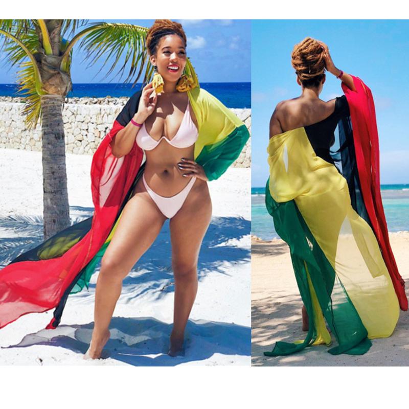 Colourful Chiffon Beach Cover Up Women Kaftan Long See Through Kimono Summer Holiday Beachwear Ladies Beach Dress Coverups
Colourful Chiffon Beach Cover Up Women Kaftan Long See Through Kimono Summer Holiday Beachwear Ladies Beach Dress Coverups