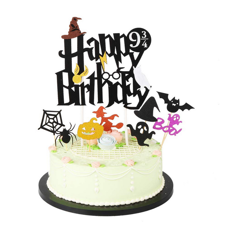 Happy Birthday Cake Topper Halloween Theme Birthday Cake Toppers Decoration Cupcake Paper Flags for Unicom Party Dcor
Happy Birthday Cake Topper Halloween Theme Birthday Cake Toppers Decoration Cupcake Paper Flags for Unicom Party Dcor