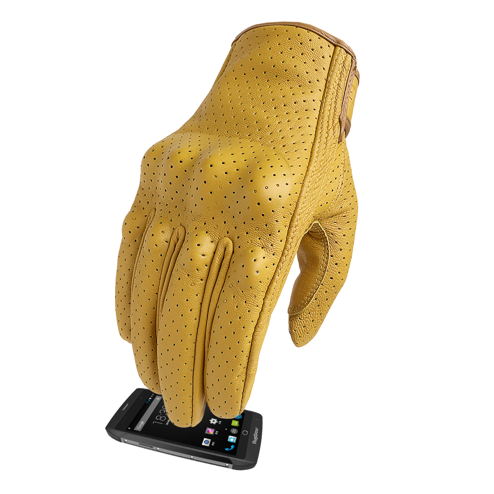 Motorcycle Gloves Leather Touch Screen Yellow Riding Cycling Drop Shipping Men's Full Finger Goatskin Leather for Man Cycling Wholesale
Motorcycle Gloves Leather Touch Screen Yellow Riding Cycling Drop Shipping Men's Full Finger Goatskin Leather for Man Cycling Wholesale