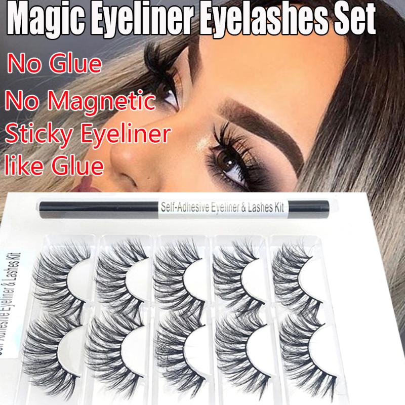1Set Self Adhesive Eyeliner Eyelashes Mink False Lashes No Need Glue to Wear Natural Long Wispies Eyelash Extension Makeup Tools
1Set Self Adhesive Eyeliner Eyelashes Mink False Lashes No Need Glue to Wear Natural Long Wispies Eyelash Extension Makeup Tools