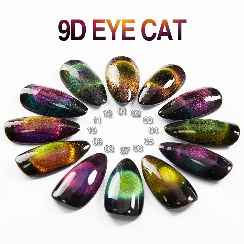Bozlin Lastest Product 9D Cat Eye Gel Nail Polish Soak Off LED UV Gel Nail Art Design Strong Effect Varnish Chameleon Magic, 02
Bozlin Lastest Product 9D Cat Eye Gel Nail Polish Soak Off LED UV Gel Nail Art Design Strong Effect Varnish Chameleon Magic, 02