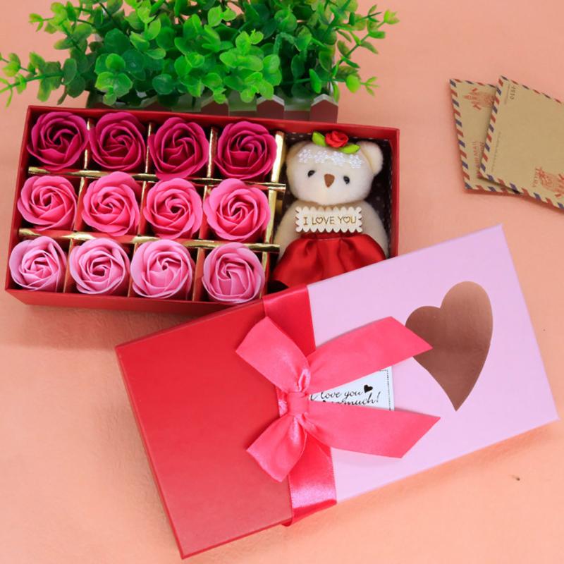 Creative Valentines Day Gift Artificial Flowers Bouquet 12pcs Scented Soap Flower Gift Rose Box Floral Bouquet Sztuczne Kwiaty, Blue
Creative Valentines Day Gift Artificial Flowers Bouquet 12pcs Scented Soap Flower Gift Rose Box Floral Bouquet Sztuczne Kwiaty, Blue