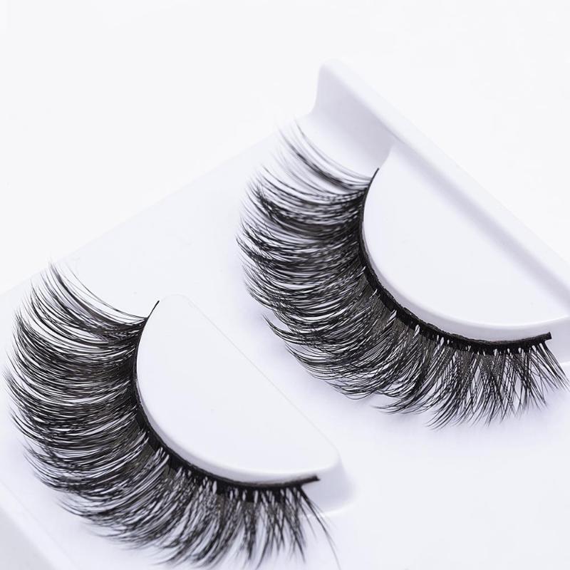 SEXYSHEEP 2 Pairs Natural False Eyelashes Fake Lashes Long Makeup 3d Mink Lashes Eyelash Extension Mink Eyelashes For Beauty