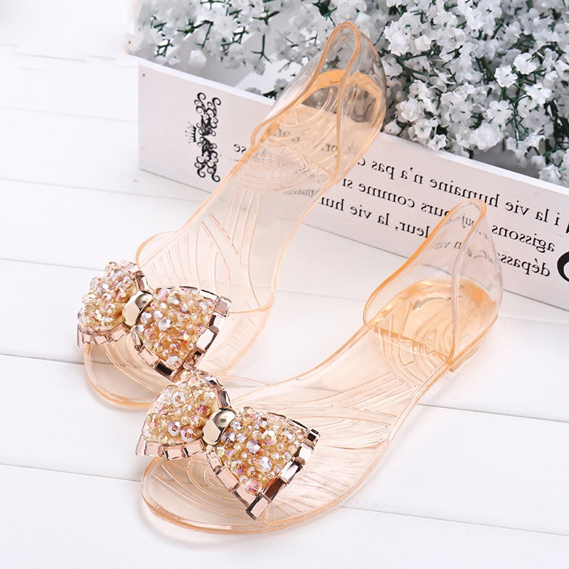 Women Crystal Sandals Bling Bowtie Transparent Jelly Female Casual Summer Open Toe Flats Fashion Beach Shoes Ladies 2020 New, Black
Women Crystal Sandals Bling Bowtie Transparent Jelly Female Casual Summer Open Toe Flats Fashion Beach Shoes Ladies 2020 New, Black