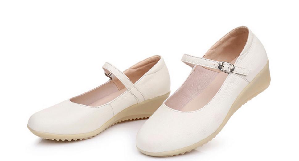2020 Spring and Autumn with New style fashion Slope heel round head Women's shoes@OP587, White
2020 Spring and Autumn with New style fashion Slope heel round head Women's shoes@OP587, White
