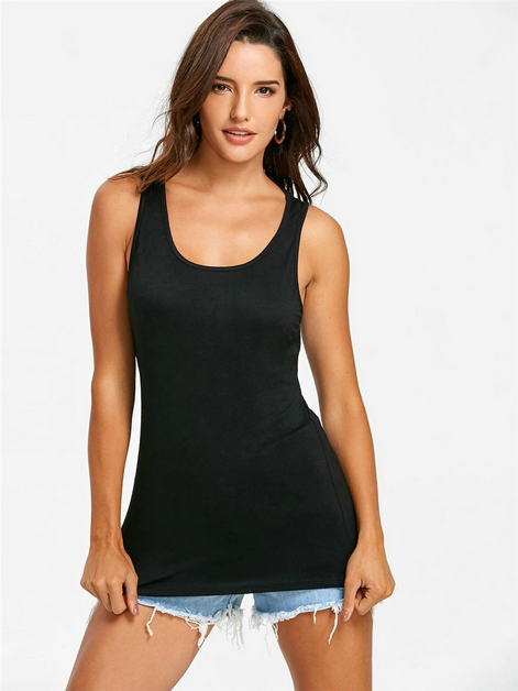 Spot 2021 European spring and summer Tanks solid color sexy burning flower hole round neck vest support mixed batch