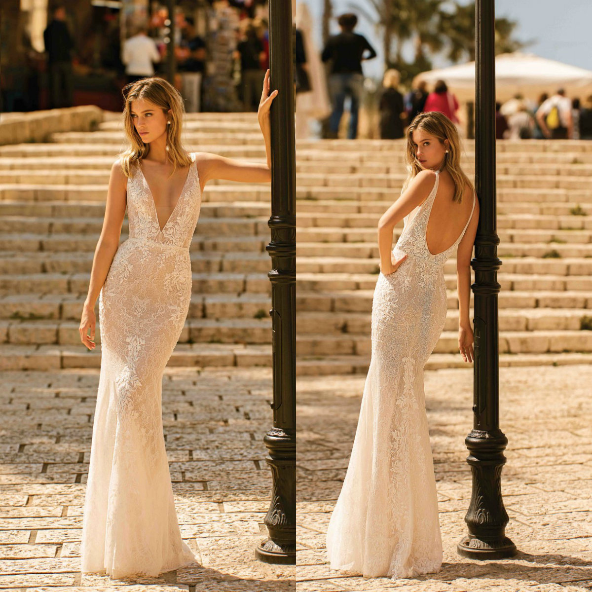 Muse By Berta Wedding Dresses Sexy Deep V Neck Lace Mermaid Bridal Gowns 2020 Backless Sweep Train Wedding Dress Robe De Mariee, Same as image
Muse By Berta Wedding Dresses Sexy Deep V Neck Lace Mermaid Bridal Gowns 2020 Backless Sweep Train Wedding Dress Robe De Mariee, Same as image