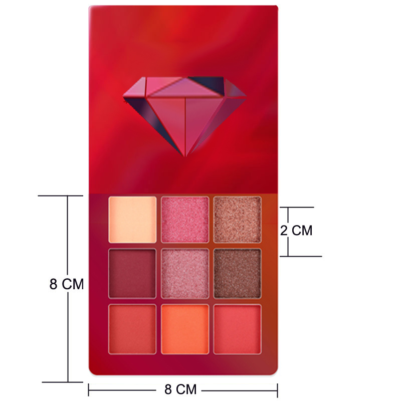 9 Color Yellow Beauty Glazed Makeup Eyeshadow Pallete Makeup Brushes Shimmer Pigmented Eye Shadow Palette Make Up Palette