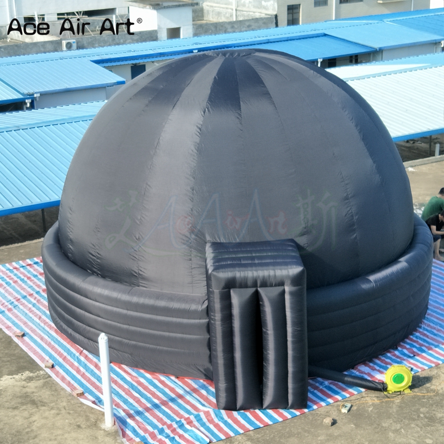 Portable Astronomical Education House Inflatable Starlab Projector Screen Tent Museum Dome with Zipper Door Planetarium Dome Divider Walls