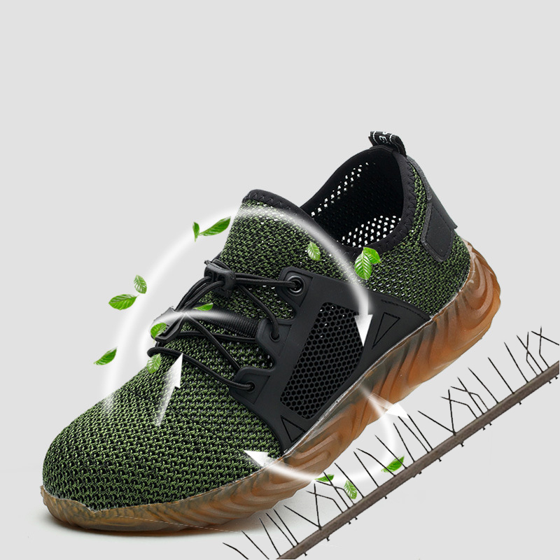 POLALI Men And Women Steel Toe Air Safety Boots Indestructible Ryder Shoes Puncture-Proof Work Sneakers Breathable Shoes, Green
POLALI Men And Women Steel Toe Air Safety Boots Indestructible Ryder Shoes Puncture-Proof Work Sneakers Breathable Shoes, Green