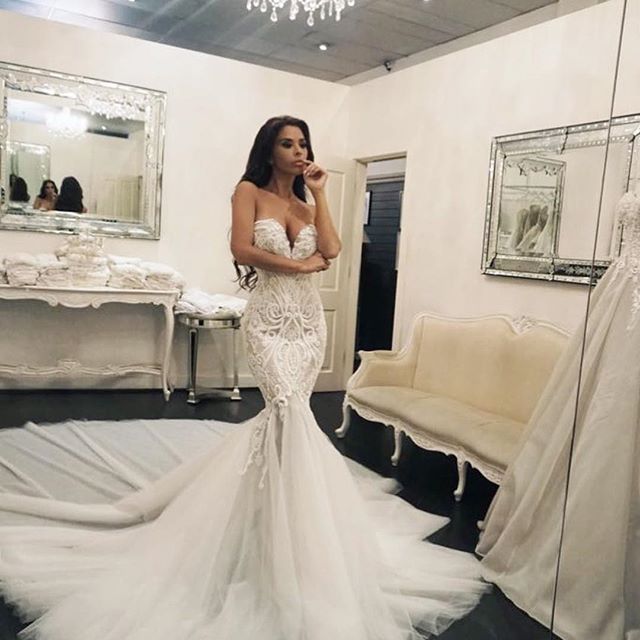 Mermaid Wedding Dresses Bridal Gowns 2019 Sweetheart Lace Appliques Sweep Train Elegant Beach Wedding Dress Custom Country Bridal Gowns