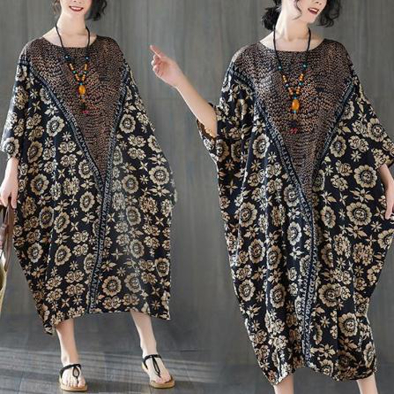 maternity dressSummer new women's dress Plus Size silk printed bat sleeve dress with round neck show thin one-piece, Pink
maternity dressSummer new women's dress Plus Size silk printed bat sleeve dress with round neck show thin one-piece, Pink