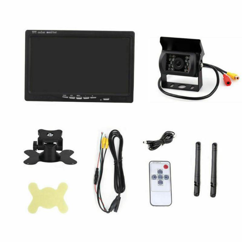 Waterproof Rear View Wireless Truck Durable Night Vision Bus Reversing Camera Metal Car Universal Parking System 7" LCD Monitor
Waterproof Rear View Wireless Truck Durable Night Vision Bus Reversing Camera Metal Car Universal Parking System 7" LCD Monitor
