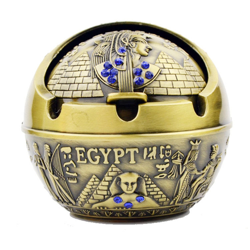 Newest Colorful Metal Ashtray Egypt Pattern Ball Shape Pyramid Storage Box Portable Innovative Design Luxury Decoration Hot Cake DHL Free
Newest Colorful Metal Ashtray Egypt Pattern Ball Shape Pyramid Storage Box Portable Innovative Design Luxury Decoration Hot Cake DHL Free