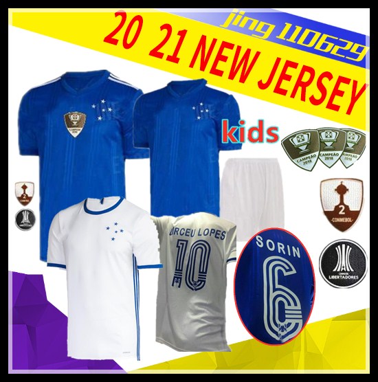 Men kids 20 21 CRUZEIRO home soccer jersey 19 20 Brazil Cruzeiro blue White DE ARRASCAETA ROBINHO THIAGO NEVES 2020 green football, Black;yellow
Men kids 20 21 CRUZEIRO home soccer jersey 19 20 Brazil Cruzeiro blue White DE ARRASCAETA ROBINHO THIAGO NEVES 2020 green football, Black;yellow