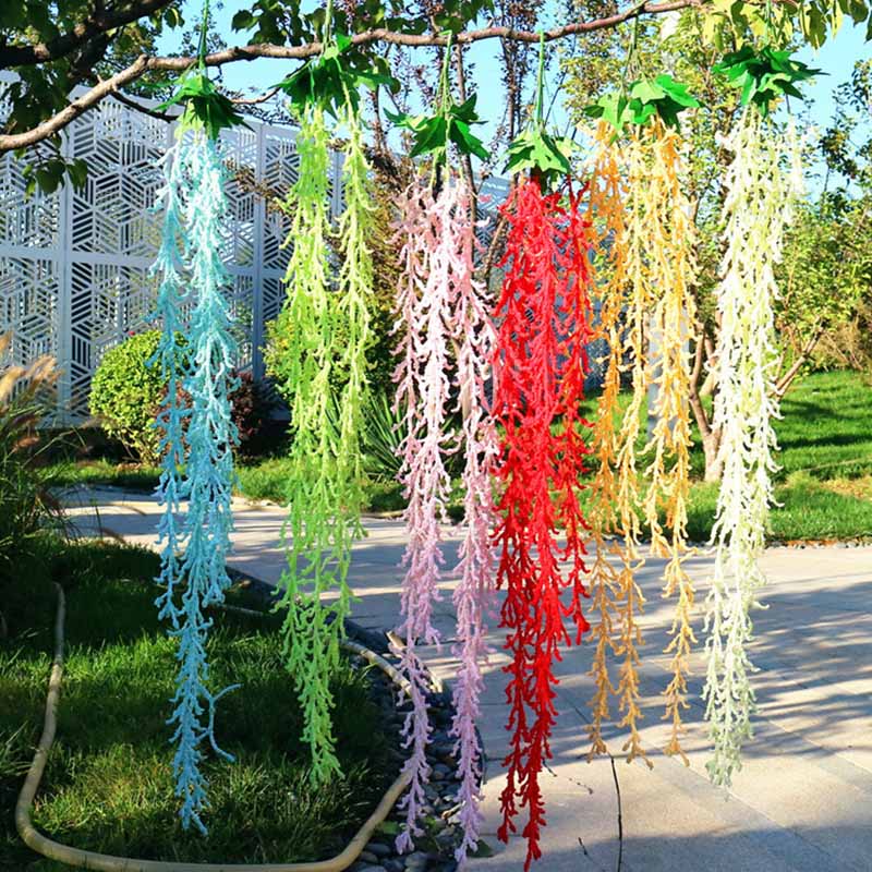5 Forks Wedding Decoration Artificial Silk Wisteria Flower Vines Wall Hanging Rattan Bride flowers Garland For Home Garden Hotel, Green
5 Forks Wedding Decoration Artificial Silk Wisteria Flower Vines Wall Hanging Rattan Bride flowers Garland For Home Garden Hotel, Green