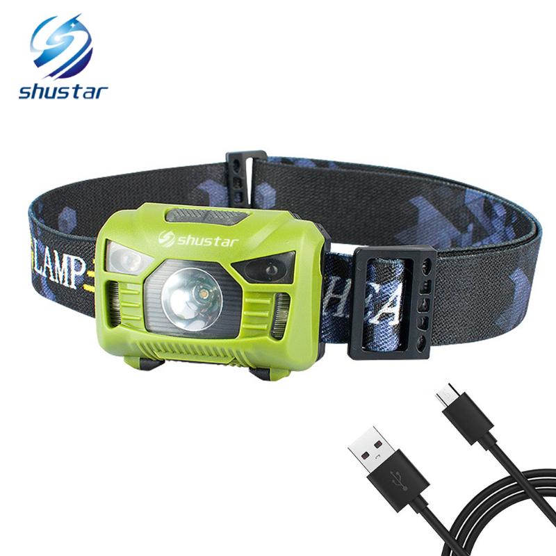 Body Motion Sensor Headlamp Induction USB Rechargeable Headlight 2 Switch Modes Head Torch lamp For Camping+USB cable
Body Motion Sensor Headlamp Induction USB Rechargeable Headlight 2 Switch Modes Head Torch lamp For Camping+USB cable