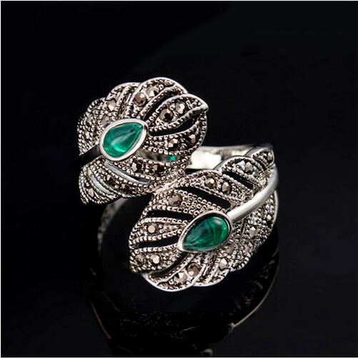 Fashion Vintage Ladies Bohemia Jewelry Silver Color Leaf Green Rings For Women (Size 7.8.9 ) DY
Fashion Vintage Ladies Bohemia Jewelry Silver Color Leaf Green Rings For Women (Size 7.8.9 ) DY