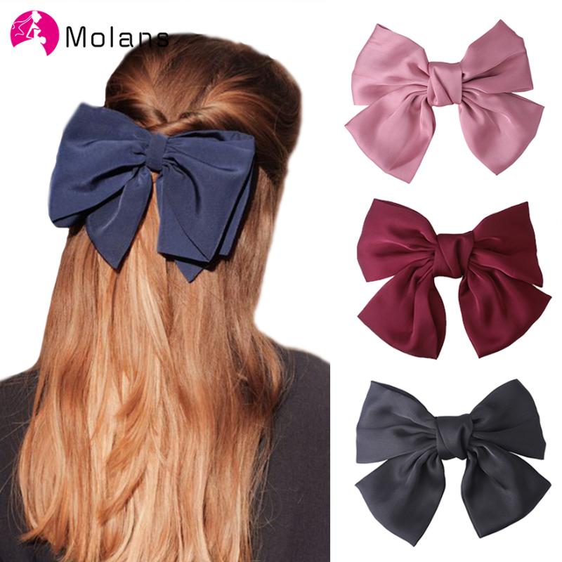Molans Solid Satin Hiar Bow Hairpins for Women Big Double Layer Bowknot Butterfly Hairpins Hair Clips Girl Hair Accessories
Molans Solid Satin Hiar Bow Hairpins for Women Big Double Layer Bowknot Butterfly Hairpins Hair Clips Girl Hair Accessories