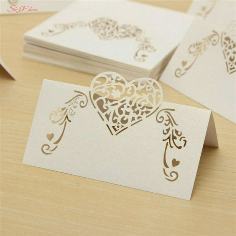 50Pcs Laser Cut Hollow Shape Seat Card Wedding Name Cards Place Escort Card Wedding Party Decoration Supplies 6Z-SH928
50Pcs Laser Cut Hollow Shape Seat Card Wedding Name Cards Place Escort Card Wedding Party Decoration Supplies 6Z-SH928