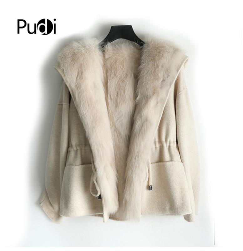 ZY18166 Women real fur coat jacket lady female fur lining with hood Winter wool parka trench, Brown
ZY18166 Women real fur coat jacket lady female fur lining with hood Winter wool parka trench, Brown