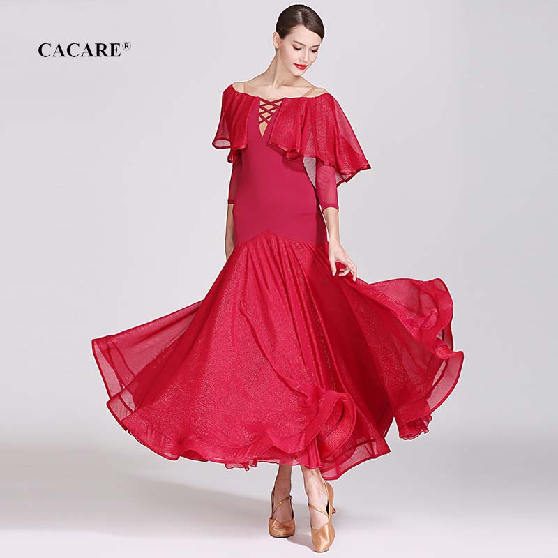 2019 Ballroom Dance Competition Dresses Standard Dance Dresses Ballroom Dress Waltz 3 Choices D0649 Long Mesh Sleeve, Red
2019 Ballroom Dance Competition Dresses Standard Dance Dresses Ballroom Dress Waltz 3 Choices D0649 Long Mesh Sleeve, Red