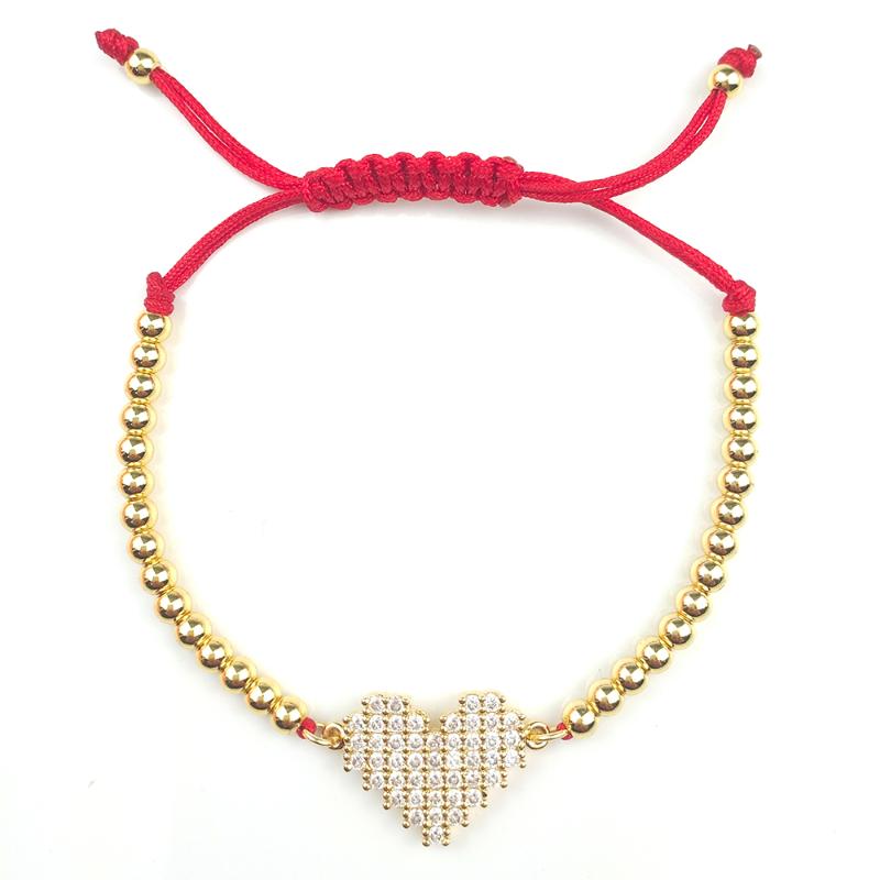 Charm Bracelets Heart Tennis Bracelet Women Hand Jewellery Handmade 24k Gold Beaded Braclets Couple Zirconia Jewelry Bracciale Donna Estate
Charm Bracelets Heart Tennis Bracelet Women Hand Jewellery Handmade 24k Gold Beaded Braclets Couple Zirconia Jewelry Bracciale Donna Estate