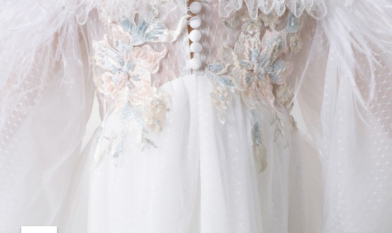Lovely A Line Flower Girls' Dresses White Spaghetti Tulle Pageant Dresses Applique High Low Chiffon Dress For Wedding